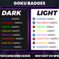 8 Goku Evolution Subscriber Badges – Dragon Ball Twitch/Discord Loyalty Icons (Base to 3 Years)