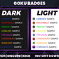 8 Goku Timeline Badge Collection – Dragon Ball Twitch/Discord Sub Icons (Base to 1 Year)