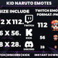 Kid Naruto 8 Emotes Pack – Cute Anime Twitch & Discord Emotes | Digital Download (28/56/112 px)