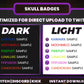 Skull Twitch Sub Badges