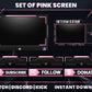Set of Pink Live Stream Overlay | Cute Twitch, YouTube & Gaming Stream Package