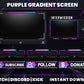Purple Gradient Live Stream Overlay | Modern Twitch, YouTube & Gaming Stream Package