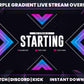 Purple Gradient Live Stream Overlay | Modern Twitch, YouTube & Gaming Stream Package
