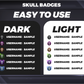 Skull Badges Base to 1 Year | Dark Twitch, YouTube & Discord Sub Badges Progression