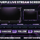Purple Live Stream Overlay | Stylish Twitch, YouTube & Gaming Stream Package