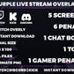 Purple Live Stream Overlay | Stylish Twitch, YouTube & Gaming Stream Package
